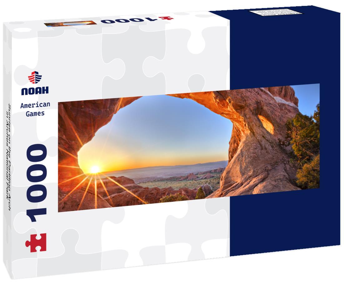 Noah Jigsaw Puzzle Sunrise on the Partition Arch, in Arches National Park panorama 1000 pieces