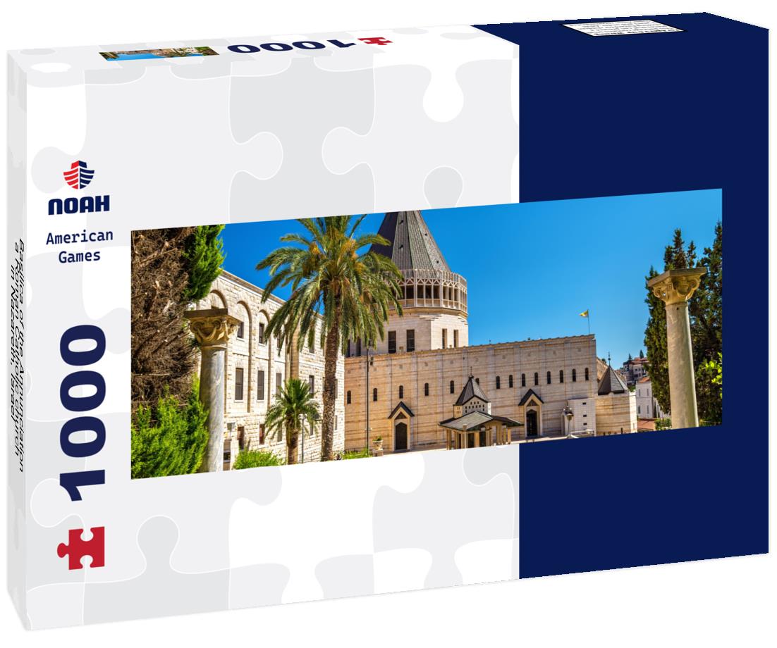 Noah Jigsaw Puzzle Basilica of the Annunciation, a Roman Catholic church in Nazareth, Israel panorama 1000 pieces