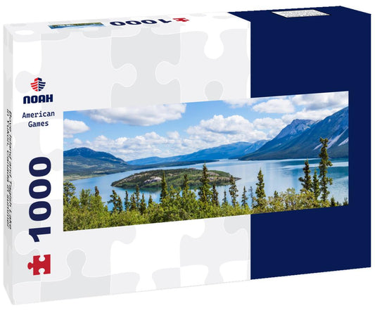 Noah Jigsaw Puzzle Bove Island and Tagish Lake in Yukon, Canada in summer panorama 1000 pieces