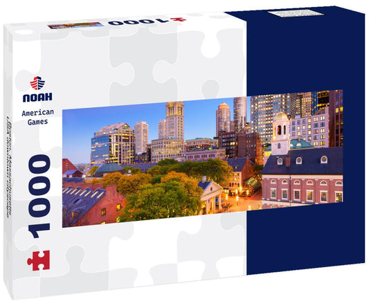 Noah Jigsaw Puzzle Boston, Massachusetts, USA downtown cityscape panorama 1000 pieces