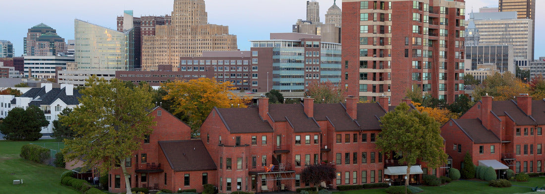 Noah Jigsaw Puzzle Buffalo Skyline At Dusk In October From The Erie Basin Marina Tower panorama 1000 pieces