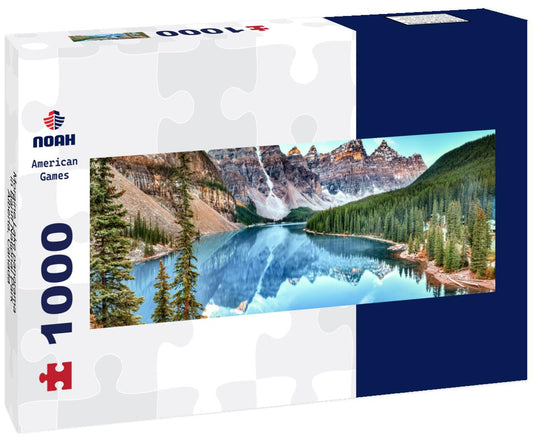 Noah Jigsaw Puzzle Moraine Lake panorama in Banff National Park, Alberta, Canada panorama 1000 pieces