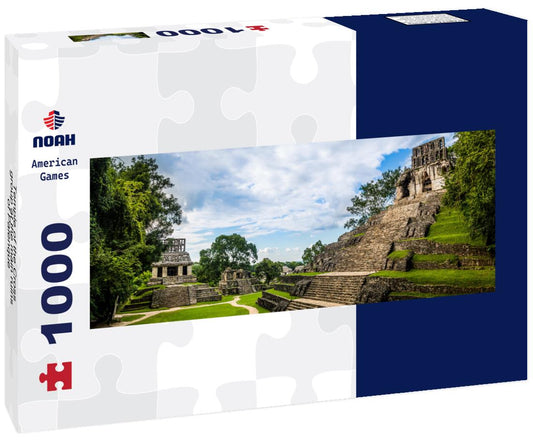 Noah Jigsaw Puzzle Temple of the Cross group at the main ruins of Palenque - Chiapas, Mexico panorama 1000 pieces