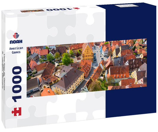 Noah Jigsaw Puzzle View from St. Georgs Church - Nördlingen, Germany. Tilt shift effect panorama 1000 pieces