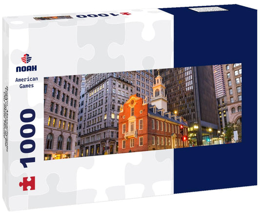 Noah Jigsaw Puzzle Boston, Massachusetts, USA cityscape at the Old State House panorama 1000 pieces