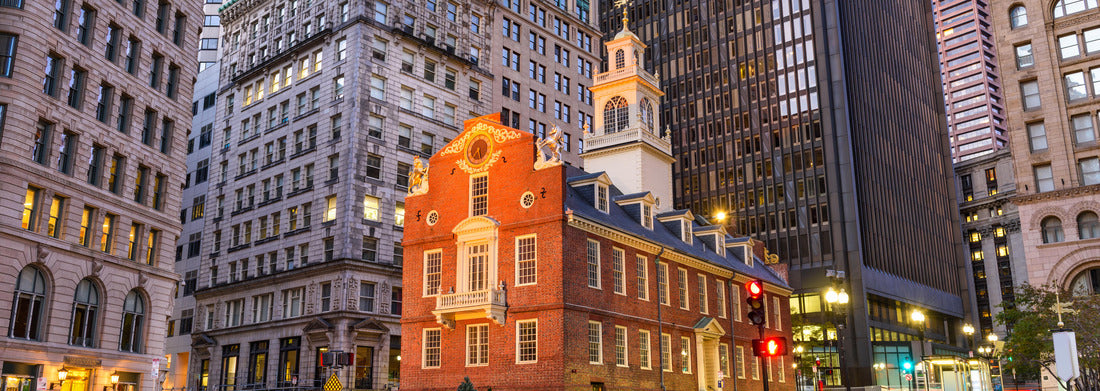 Noah Jigsaw Puzzle Boston, Massachusetts, USA cityscape at the Old State House panorama 1000 pieces