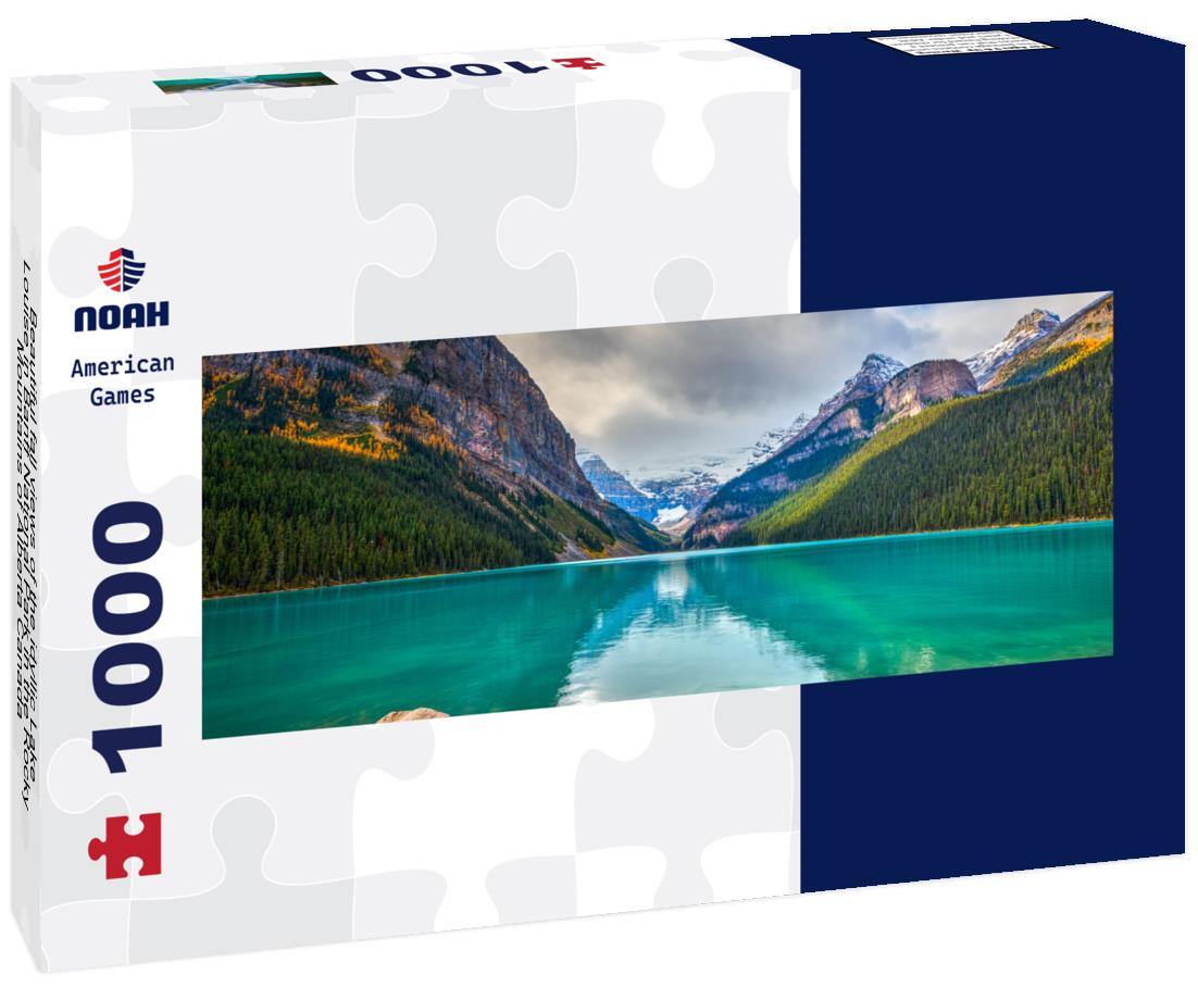 Noah Jigsaw Puzzle Beautiful fall views of the idyllic Lake Louise in Banff National Park in the Rocky Mountains of Alberta Canada panorama 1000 pieces