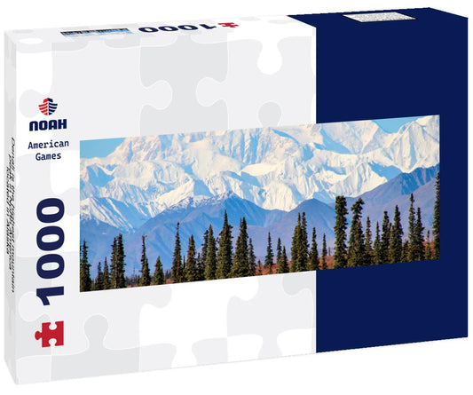 Noah Jigsaw Puzzle Denali is the highest mountain peak in North America, located in Alaska panorama 1000 pieces