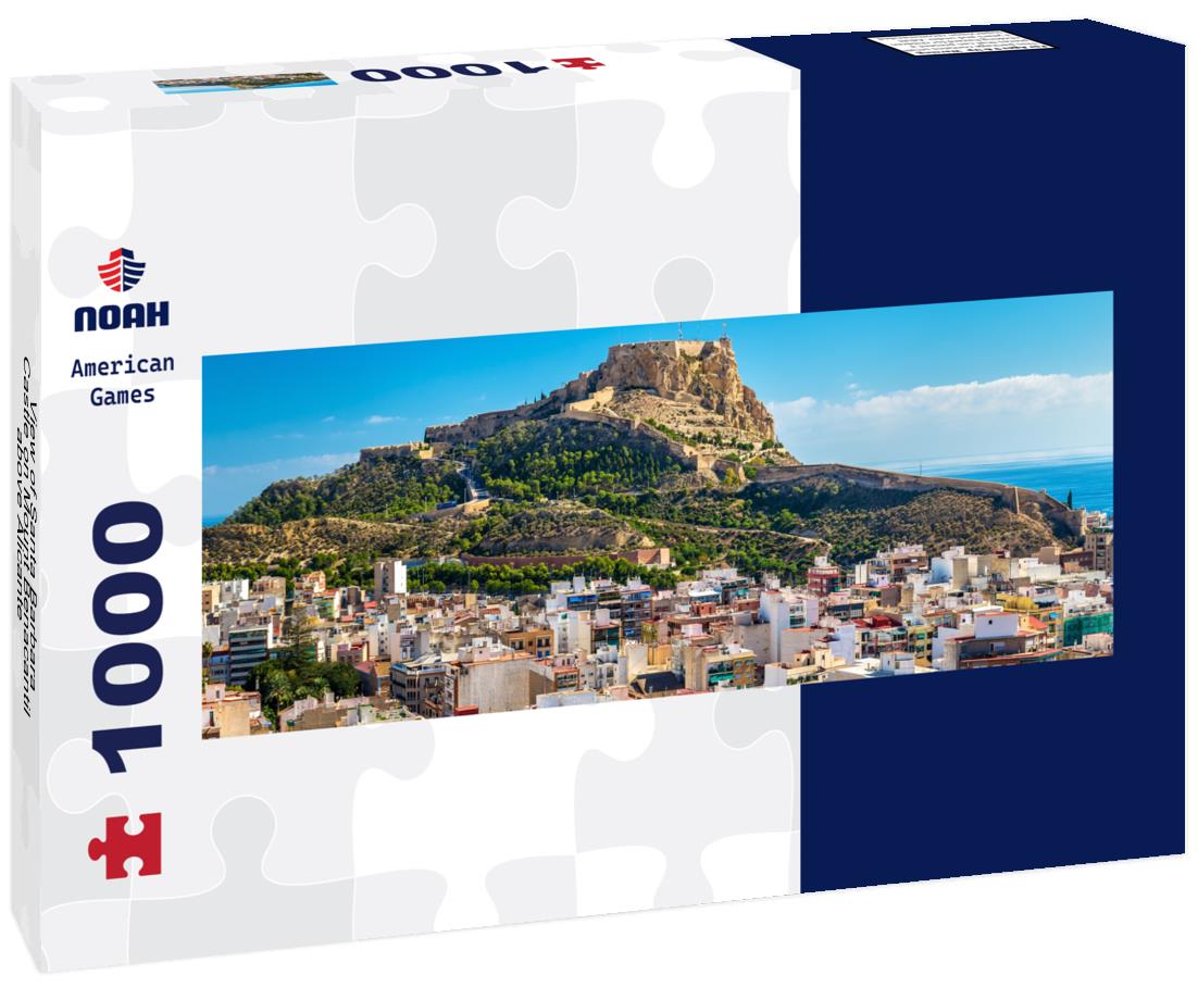 Santa Barbara Castle on Mount Benacantil above Alicante - Spain 1000pc Panoramic Puzzle