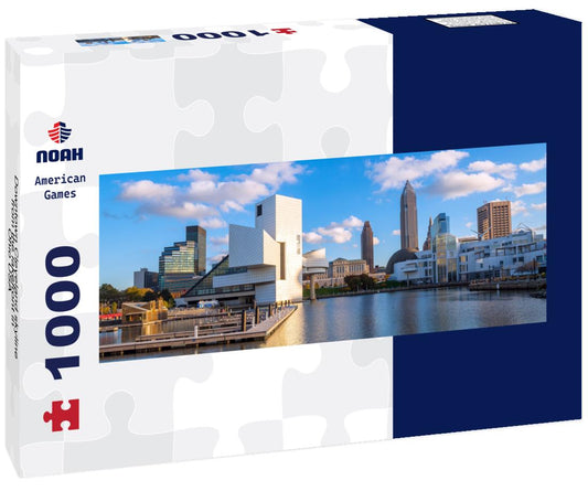Noah Jigsaw Puzzle Downtown Cleveland skyline from the lakefront in Ohio USA panorama 1000 pieces