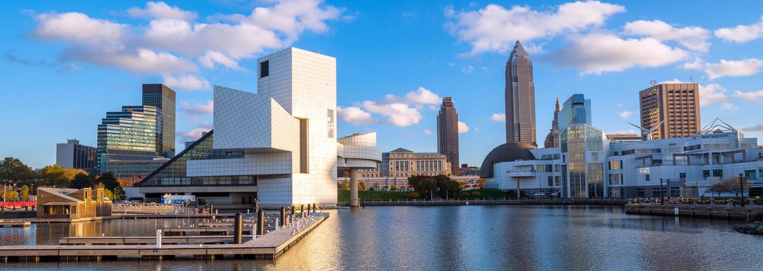 Noah Jigsaw Puzzle Downtown Cleveland skyline from the lakefront in Ohio USA panorama 1000 pieces
