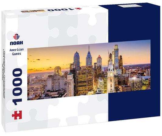 Noah Jigsaw Puzzle Philadelphia, Pennsylvania, USA City skyline downtown at sunset panorama 1000 pieces