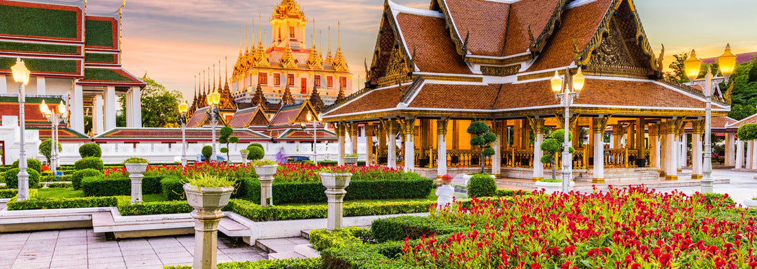 Noah Jigsaw Puzzle Wat Ratchanatdaram Temple in Bangkok, Thailand panorama 1000 pieces