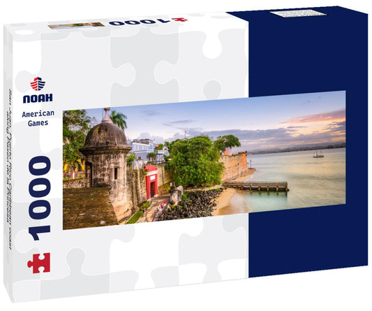 Noah Jigsaw Puzzle San Juan, Puerto Rico Caribbean coast along Paseo de la Princesa panorama 1000 pieces