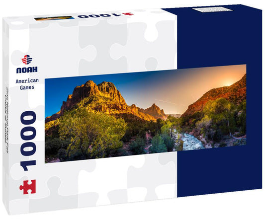 Noah Jigsaw Puzzle Zion National Park Fall Colors at Sunset panorama 1000 pieces