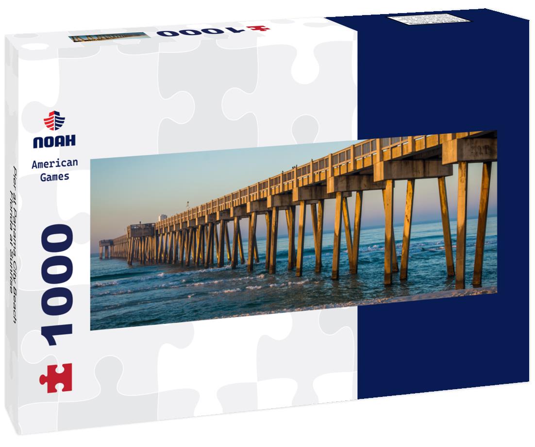 Noah Jigsaw Puzzle Pier at Panama City Beach, Florida at Sunrise panorama 1000 pieces