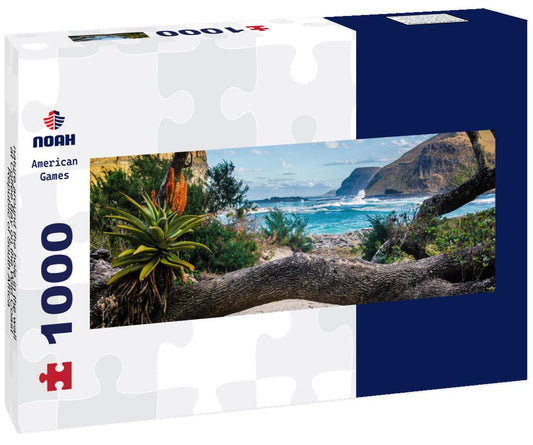 Noah Jigsaw Puzzle nature around the hole in the wall at Coffee Bay on the Wild Coast, Republic of South Africa panorama 1000 pieces