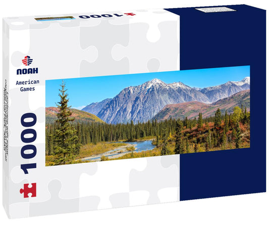 Noah Jigsaw Puzzle Landscape with snow-capped mountains in Denali National Park, Alaska panorama 1000 pieces