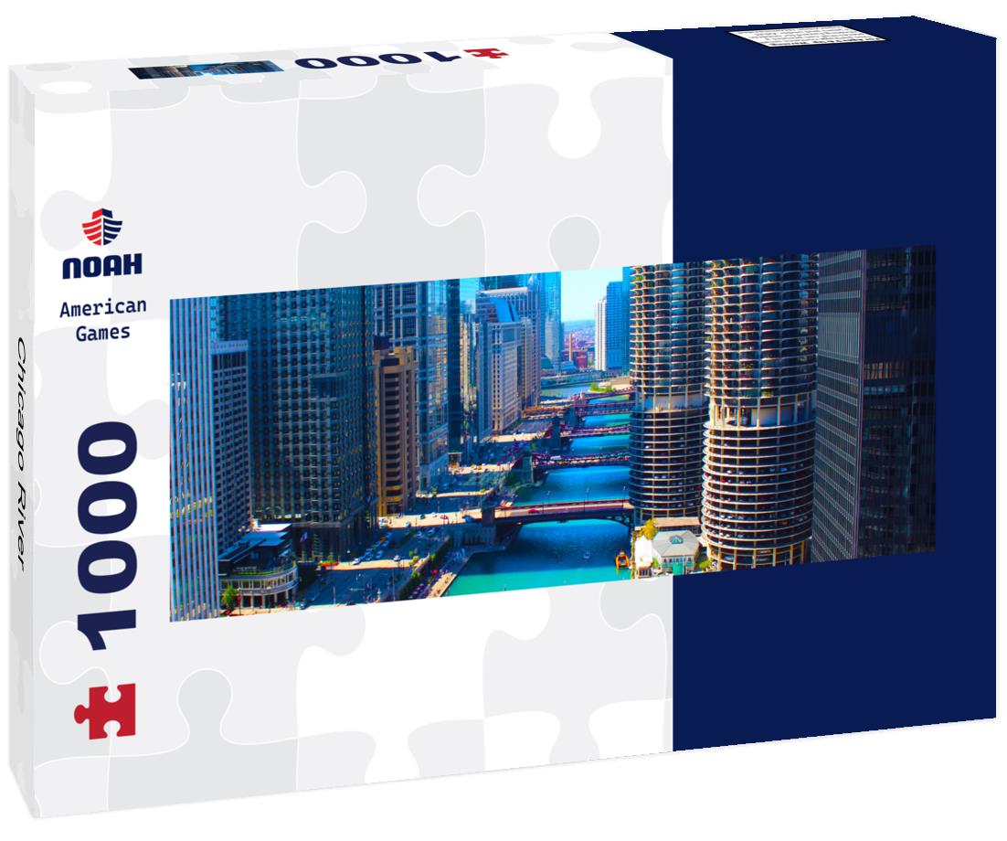 Noah Jigsaw Puzzle Chicago River panorama 1000 pieces