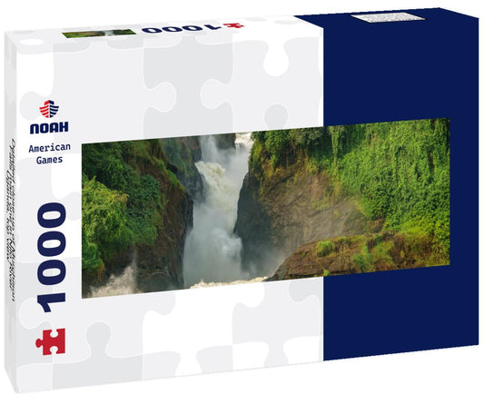 Noah Jigsaw Puzzle Detailed close-up of Murchison Falls main one in Nilo River, Uganda, top view panorama 1000 pieces
