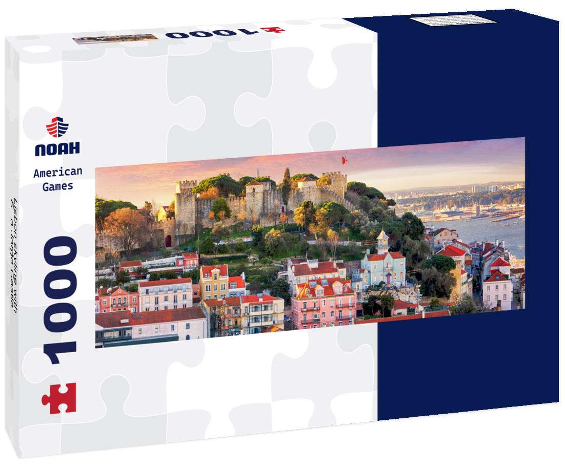 Noah Jigsaw Puzzle Lisbon skyline with São Jorge Castle panorama 1000 pieces