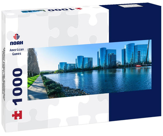 Noah Jigsaw Puzzle Modern corporate architecture. Silicon Valley, Redwood City, California, United States panorama 1000 pieces