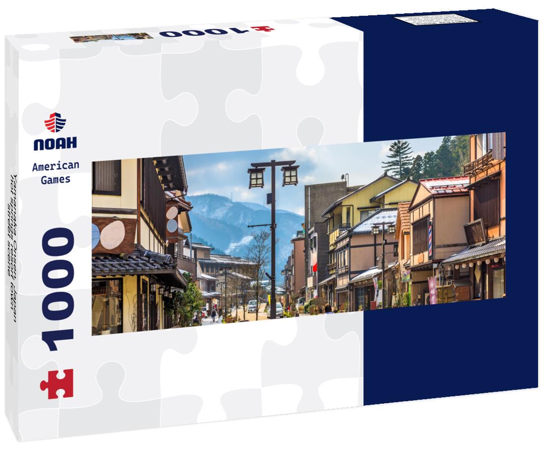 Yamanaka Onsen, Japan hot springs resort town street scene 1000pc Panoramic Puzzle