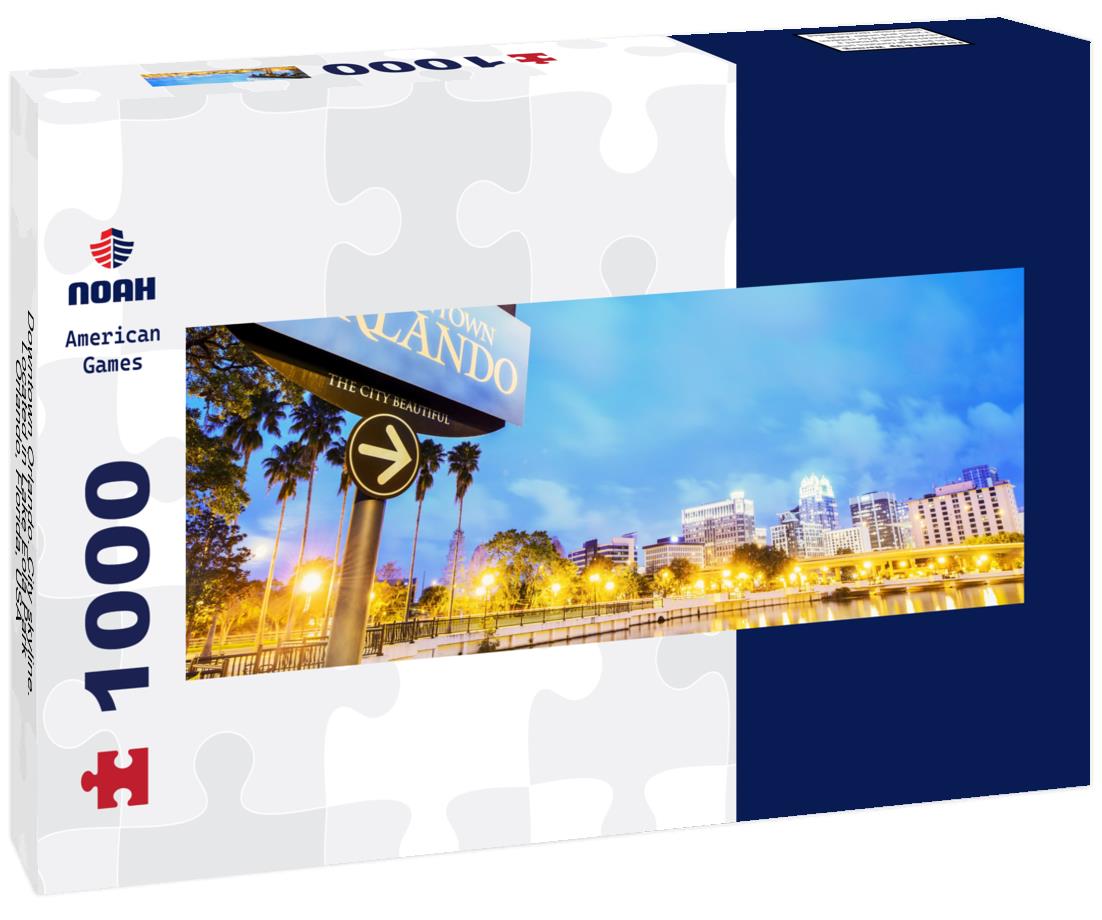 Noah Jigsaw Puzzle Downtown Orlando. City skyline. Located in Lake Eola Park, Orlando, Florida, USA panorama 1000 pieces