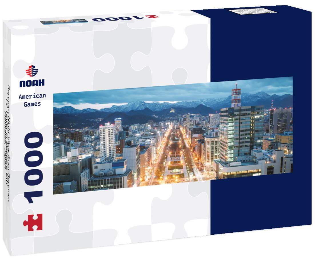 Noah Jigsaw Puzzle Sapporo Night View from Sapporo TV Tower in Sapporo City, Hokkaido, Japan panorama 1000 pieces