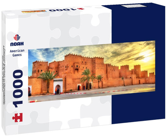 Noah Jigsaw Puzzle Taourirt Kasbah in Ouarzazate, Morocco. It is one of the national symbols of Morocco panorama 1000 pieces