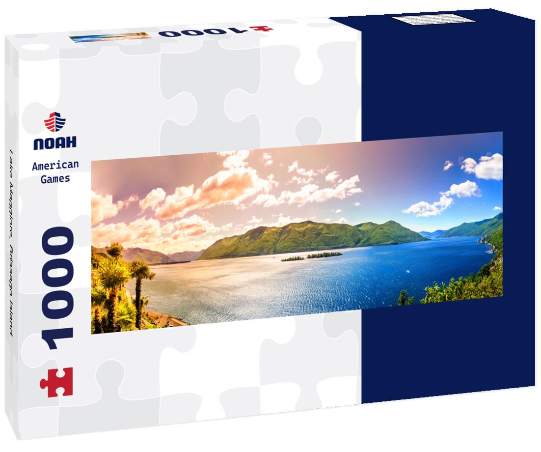 Noah Jigsaw Puzzle Lake Maggiore, Brissago Island panorama 1000 pieces