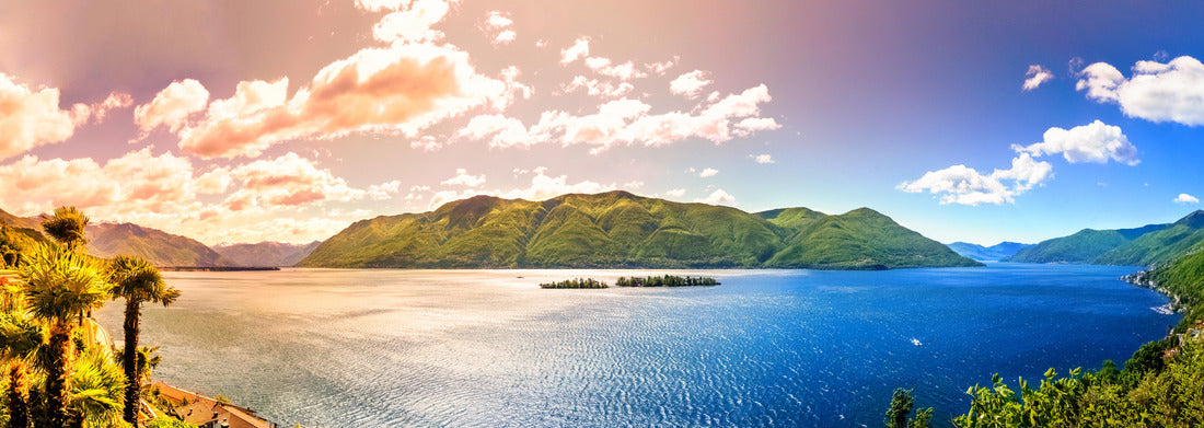 Noah Jigsaw Puzzle Lake Maggiore, Brissago Island panorama 1000 pieces