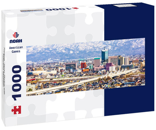 Noah Jigsaw Puzzle Toyama, Japan Skyline with Tateyama Mountain panorama 1000 pieces