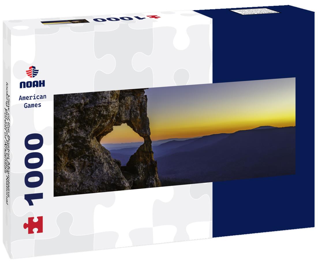 the Boston Mountains, looking out over the Ozark National Forest of Arkansas 1000pc Panoramic Puzzle