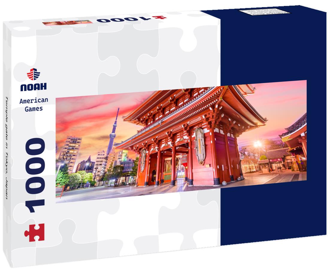Noah Jigsaw Puzzle Temple gate in Tokyo, Japan panorama 1000 pieces