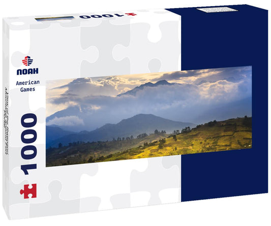 Noah Jigsaw Puzzle View of the Rwenzori Mountains around Fort Portal - Uganda panorama 1000 pieces