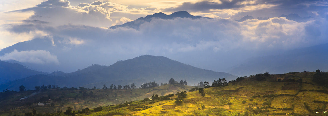 Noah Jigsaw Puzzle View of the Rwenzori Mountains around Fort Portal - Uganda panorama 1000 pieces