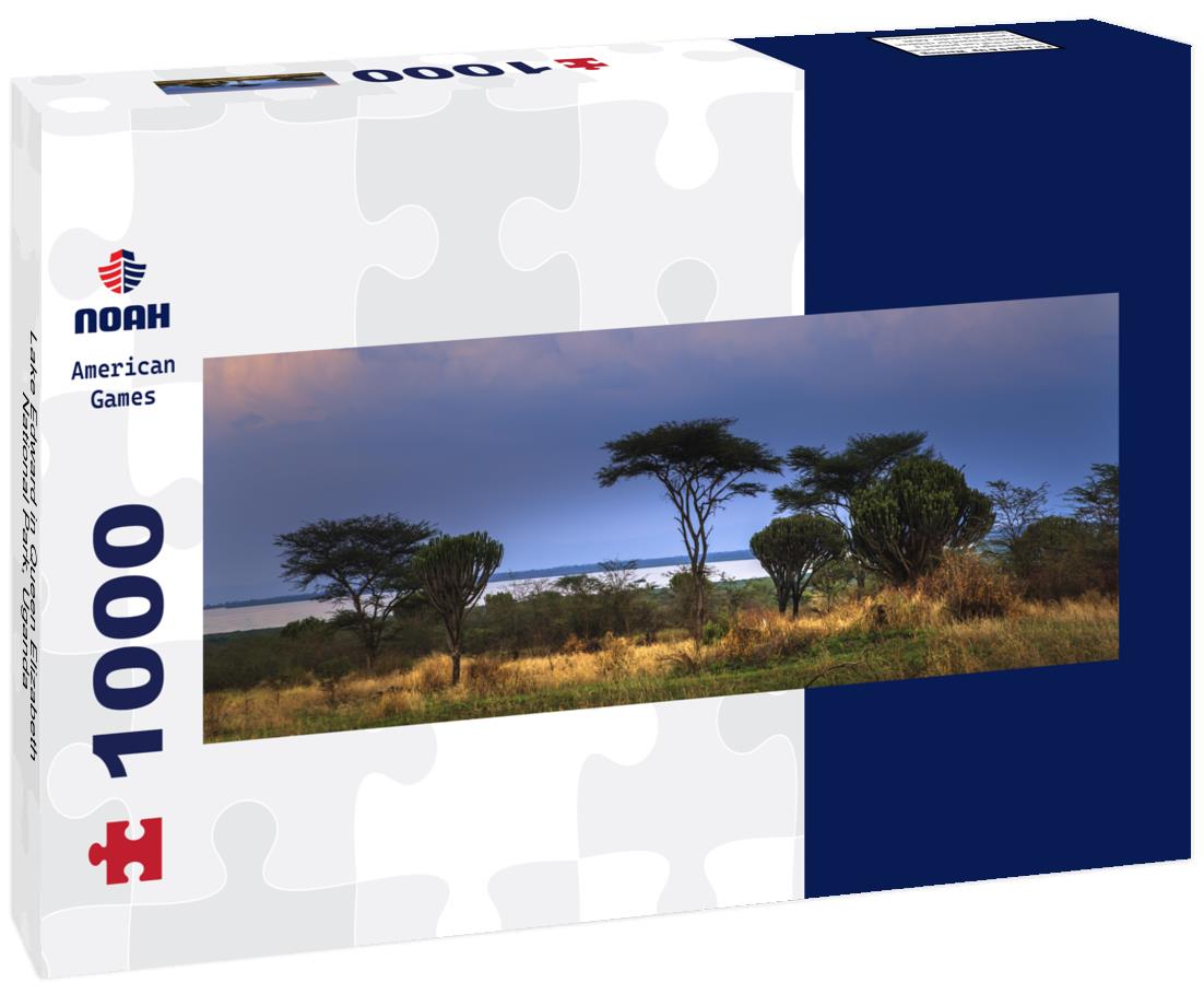 Noah Jigsaw Puzzle Lake Edward in Queen Elizabeth National Park, Uganda panorama 1000 pieces