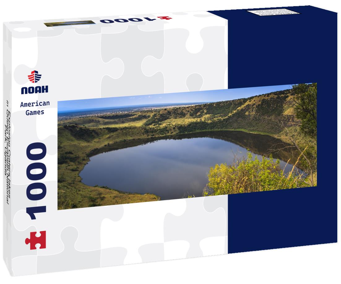 Noah Jigsaw Puzzle Explosion Craters lakes in Queen Elizabeth National Park, Uganda panorama 1000 pieces