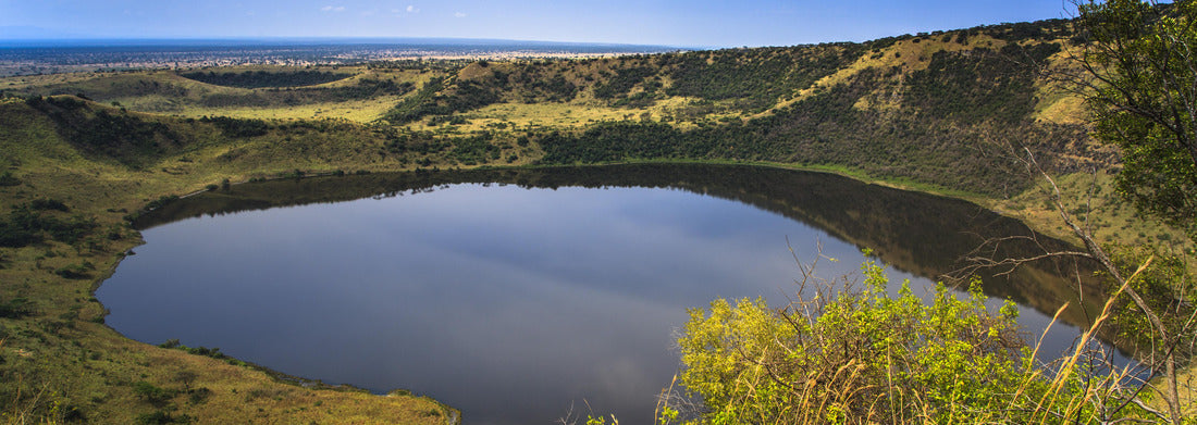 Noah Jigsaw Puzzle Explosion Craters lakes in Queen Elizabeth National Park, Uganda panorama 1000 pieces