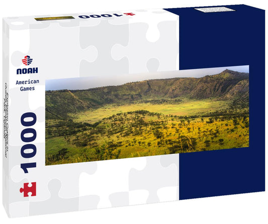 Noah Jigsaw Puzzle Explosion Craters in Queen Elizabeth National Park, Uganda panorama 1000 pieces