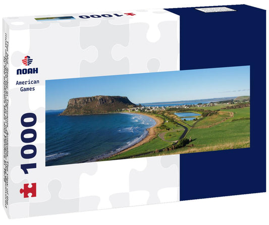 Noah Jigsaw Puzzle The Nut, Stanley in Tasmania, Australia. The view of the most distinctive landmark is an old volcanic plug discovored by the explorers Bass and Flinders in 1978 panorama 1000 pieces