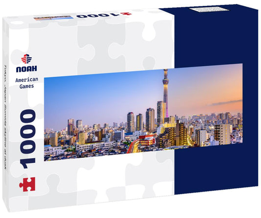 Noah Jigsaw Puzzle Tokyo, Japan Sumida skyline at dusk panorama 1000 pieces