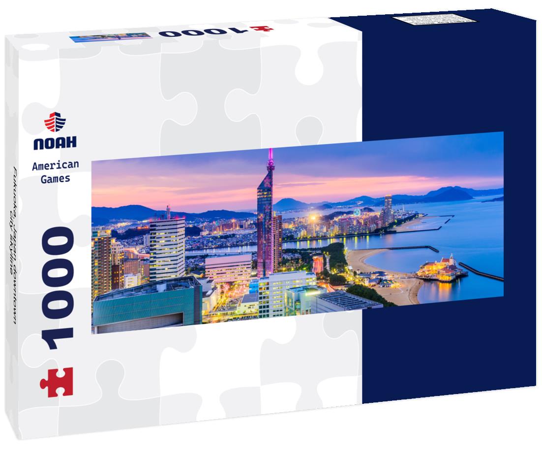 Noah Jigsaw Puzzle Fukuoka, Japan downtown city skyline panorama 1000 pieces