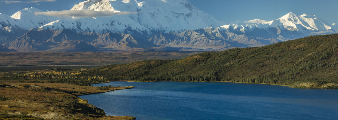 Noah Jigsaw Puzzle Mount Denali at Wonder Lake, previously known as Mount McKinley 20, 310 feet above sea level. Located in the Alaska Range, Denali National Park and Preserve, Alaska - Sunrise panorama 1000 pieces