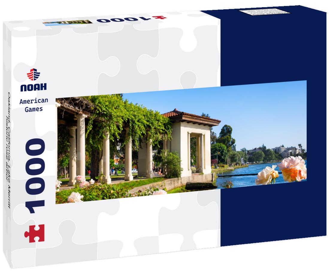Noah Jigsaw Puzzle Oakland, California, Lake Merritt historic rose arbor panorama 1000 pieces
