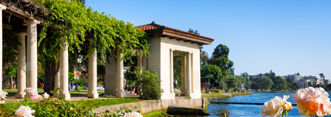 Noah Jigsaw Puzzle Oakland, California, Lake Merritt historic rose arbor panorama 1000 pieces