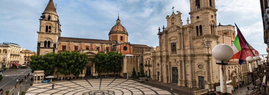 Noah Jigsaw Puzzle View of the main square of Acireale with the old church on the baroque panorama 1000 pieces