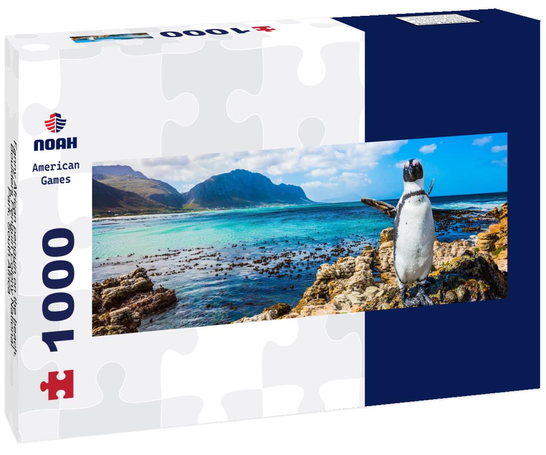 Noah Jigsaw Puzzle Fanny African penguin on the beach. Boulders Penguin Colony National Park, South Africa panorama 1000 pieces