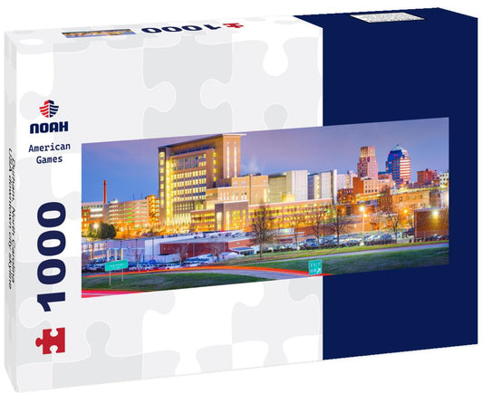 Noah Jigsaw Puzzle Durham, North Carolina, USA downtown city skyline panorama 1000 pieces